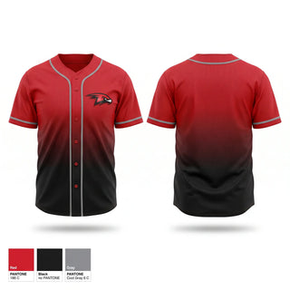 Full Button Baseball Jersey, Downriver Hawks, Baseball, Teamtime, Team time, sublimation, custom sports apparel, team uniforms, spirit wear, spiritwear, sports uniforms, custom shirts, team store, custom team store, fundraiser sports, apparel fundraiser