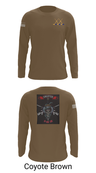 Long Sleeve Performance Shirt, 5-20 Infantry, Sniper section, Army, Teamtime, Team time, sublimation, custom sports apparel, team uniforms, spirit wear, spiritwear, sports uniforms, custom shirts, team store, custom team store, fundraiser sports, apparel fundraiser