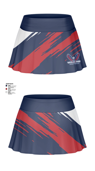 Skort, Wellen Park High School Color Guard, Cheer, Teamtime, Team time, sublimation, custom sports apparel, team uniforms, spirit wear, spiritwear, sports uniforms, custom shirts, team store, custom team store, fundraiser sports, apparel fundraiser