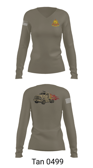 Womens Long Sleeve Vneck Shirt, 705th Transportation Company, Army, Teamtime, Team time, sublimation, custom sports apparel, team uniforms, spirit wear, spiritwear, sports uniforms, custom shirts, team store, custom team store, fundraiser sports, apparel fundraiser