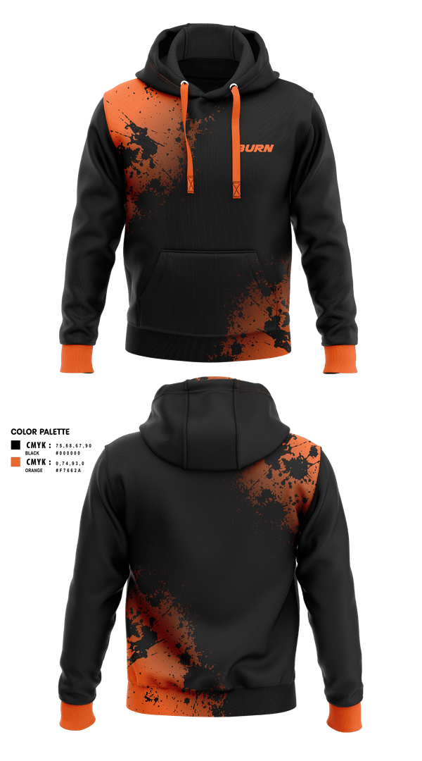 Hoodie, BURN, Spirit Store, Teamtime, Team time, sublimation, custom sports apparel, team uniforms, spirit wear, spiritwear, sports uniforms, custom shirts, team store, custom team store, fundraiser sports, apparel fundraiser