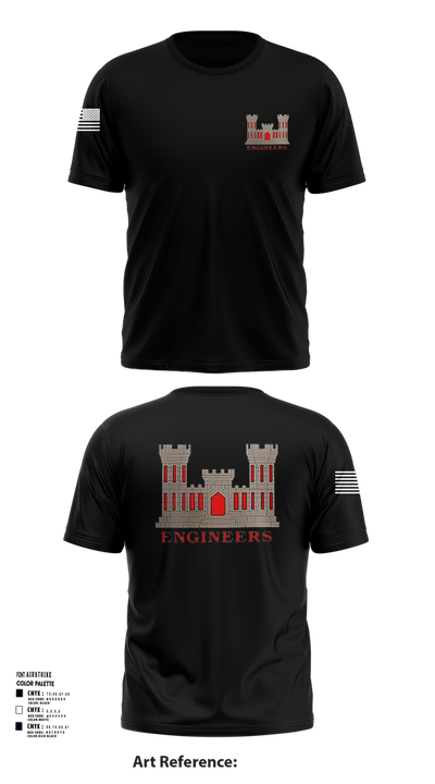 817th engineer sapper 48720796 Short Sleeve Performance Shirt - 52