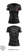 Keep It Real 37981631 Women's Short Sleeve V-neck Shirt - 3