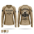 BLACKJACK Women's Long Sleeve V-neck Shirt - 1
