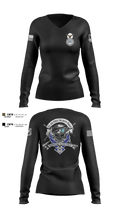 101st security forces 80957494 Women's Long Sleeve V-neck Shirt - 1
