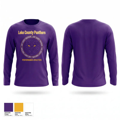 Lake County Panthers Long Sleeve Performance Shirt 2