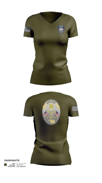 MPD Patrol 83314976 Women's Short Sleeve V-neck Shirt - 22