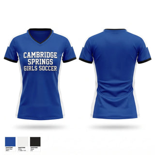 Womens Soccer Jersey, Cambridge springs girls soccer, Women's Soccer, Teamtime, Team time, sublimation, custom sports apparel, team uniforms, spirit wear, spiritwear, sports uniforms, custom shirts, team store, custom team store, fundraiser sports, apparel fundraiser