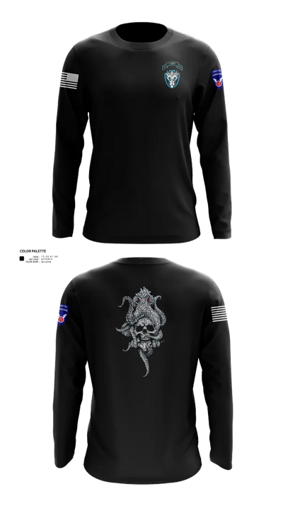 95th cbrn 3rd plt Long Sleeve Performance Shirt 120