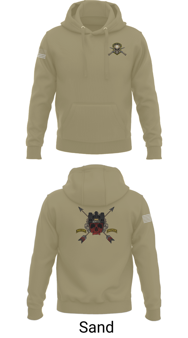 Hoodie, HHC 1ST BN 65TH INF REG, , Teamtime, Team time, sublimation, custom sports apparel, team uniforms, spirit wear, spiritwear, sports uniforms, custom shirts, team store, custom team store, fundraiser sports, apparel fundraiser