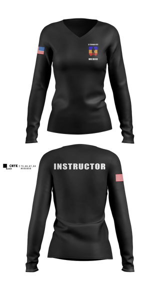 Womens Long Sleeve Vneck Shirt, 2/254 RTI, Army, Teamtime, Team time, sublimation, custom sports apparel, team uniforms, spirit wear, spiritwear, sports uniforms, custom shirts, team store, custom team store, fundraiser sports, apparel fundraiser