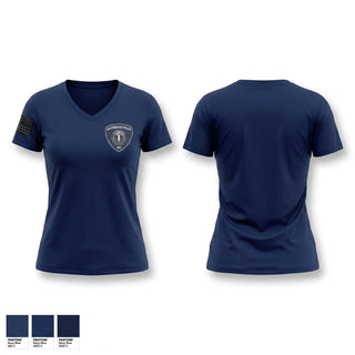 Womens Short Sleeve Vneck Shirt, Southbridge Police, Police, Teamtime, Team time, sublimation, custom sports apparel, team uniforms, spirit wear, spiritwear, sports uniforms, custom shirts, team store, custom team store, fundraiser sports, apparel fundraiser