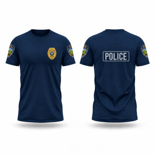 Old School Cotton Feel Shirt, Nutter Fort Police Department, Police, Teamtime, Team time, sublimation, custom sports apparel, team uniforms, spirit wear, spiritwear, sports uniforms, custom shirts, team store, custom team store, fundraiser sports, apparel fundraiser