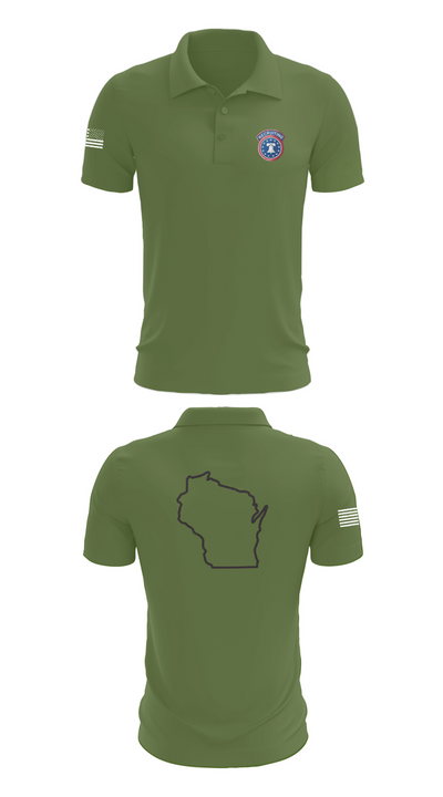 Waukesha recruiting station 70828393 Short Sleeve Performance Polo - 47