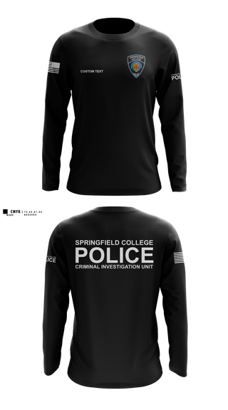 Long Sleeve Performance Shirt, Springfield College Police, Police, Teamtime, Team time, sublimation, custom sports apparel, team uniforms, spirit wear, spiritwear, sports uniforms, custom shirts, team store, custom team store, fundraiser sports, apparel fundraiser