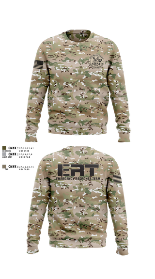 Crew Neck Sweatshirt, Western Lake County Emergency Response Team, Police, Teamtime, Team time, sublimation, custom sports apparel, team uniforms, spirit wear, spiritwear, sports uniforms, custom shirts, team store, custom team store, fundraiser sports, apparel fundraiser