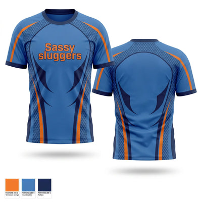 Sassy sluggers Soft Poly Tee Cotton Like Feel - 1