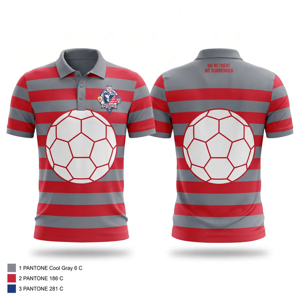Short Sleeve Performance Polo, Patriots United FC, Men's Soccer, Teamtime, Team time, sublimation, custom sports apparel, team uniforms, spirit wear, spiritwear, sports uniforms, custom shirts, team store, custom team store, fundraiser sports, apparel fundraiser