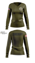 Costilla County Sheriff's Office Women's Long Sleeve V-neck Shirt - 12