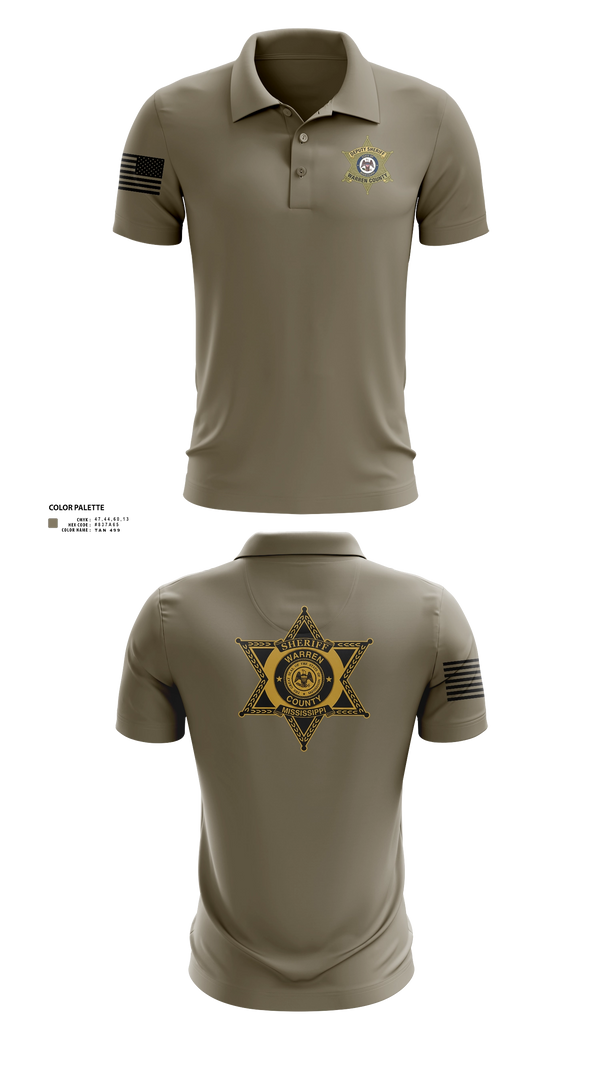 Short Sleeve Performance Polo, Warren County Sheriff Office, Police, Teamtime, Team time, sublimation, custom sports apparel, team uniforms, spirit wear, spiritwear, sports uniforms, custom shirts, team store, custom team store, fundraiser sports, apparel fundraiser