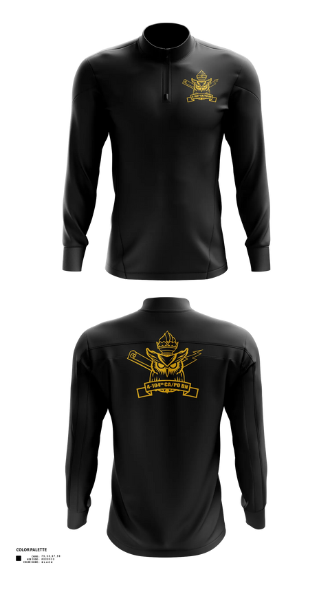 Quarter Zip Jacket, 4th/104th BN (CA/PO), , Teamtime, Team time, sublimation, custom sports apparel, team uniforms, spirit wear, spiritwear, sports uniforms, custom shirts, team store, custom team store, fundraiser sports, apparel fundraiser