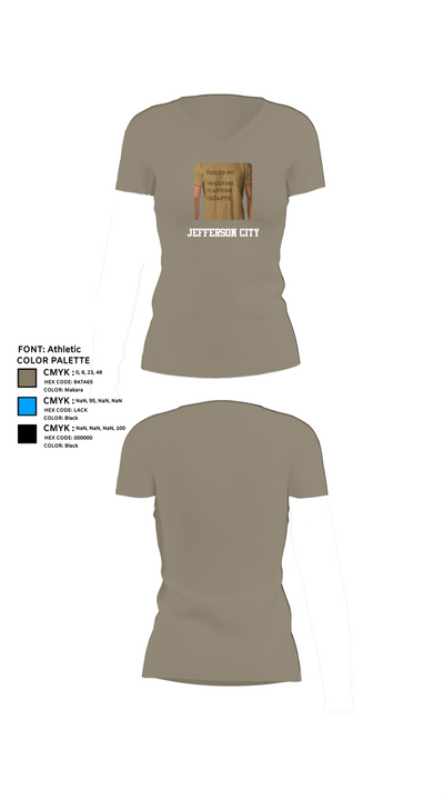 Jefferson City 36022409 Women's Short Sleeve V-neck Shirt - 61