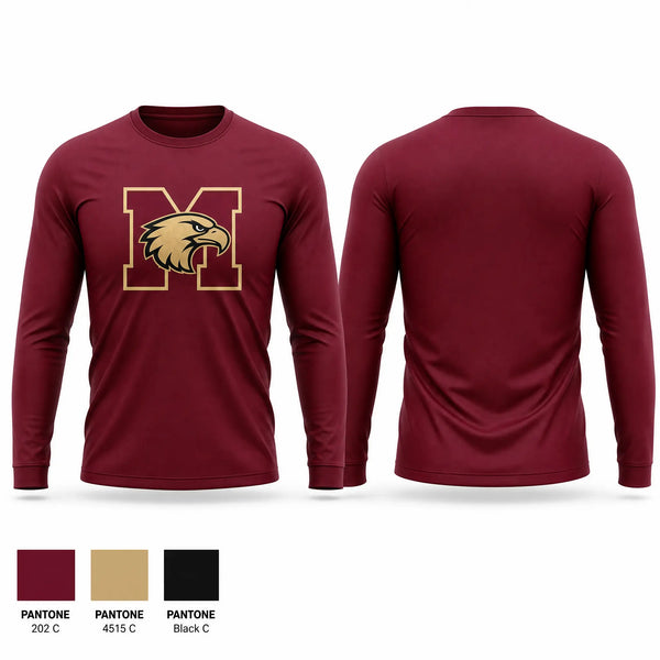 Long Sleeve Performance Shirt, Milano Eagles, Baseball, Teamtime, Team time, sublimation, custom sports apparel, team uniforms, spirit wear, spiritwear, sports uniforms, custom shirts, team store, custom team store, fundraiser sports, apparel fundraiser