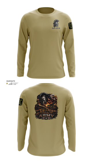 Long Sleeve Performance Shirt, 616th QM CO, Army, Teamtime, Team time, sublimation, custom sports apparel, team uniforms, spirit wear, spiritwear, sports uniforms, custom shirts, team store, custom team store, fundraiser sports, apparel fundraiser
