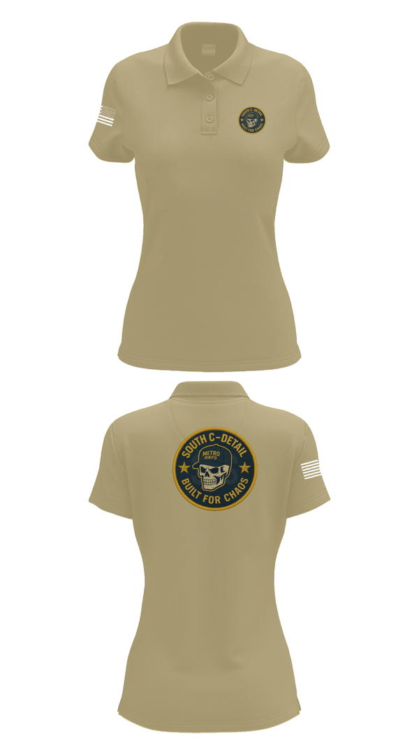 Womens Short Sleeve Performance Polo, South C Detail, , Teamtime, Team time, sublimation, custom sports apparel, team uniforms, spirit wear, spiritwear, sports uniforms, custom shirts, team store, custom team store, fundraiser sports, apparel fundraiser