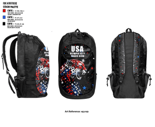 Gear Bag, Olympic City Track Club, Track & Field, Teamtime, Team time, sublimation, custom sports apparel, team uniforms, spirit wear, spiritwear, sports uniforms, custom shirts, team store, custom team store, fundraiser sports, apparel fundraiser