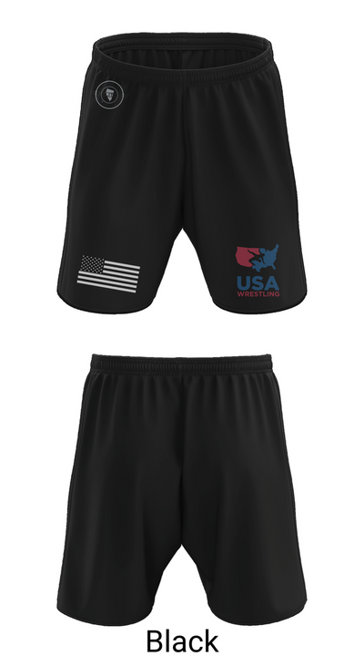 Nevada Elite Wrestling Athletic Shorts With Pockets - 20