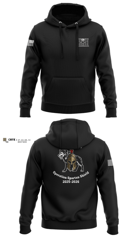 Hoodie, 136 EVCC, Army, Teamtime, Team time, sublimation, custom sports apparel, team uniforms, spirit wear, spiritwear, sports uniforms, custom shirts, team store, custom team store, fundraiser sports, apparel fundraiser