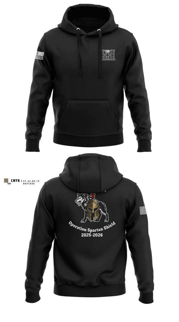 Hoodie, 136 EVCC, Army, Teamtime, Team time, sublimation, custom sports apparel, team uniforms, spirit wear, spiritwear, sports uniforms, custom shirts, team store, custom team store, fundraiser sports, apparel fundraiser