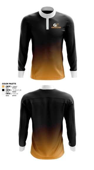 Quarter Zip Jacket, Groton Tigers, Wrestling, Teamtime, Team time, sublimation, custom sports apparel, team uniforms, spirit wear, spiritwear, sports uniforms, custom shirts, team store, custom team store, fundraiser sports, apparel fundraiser