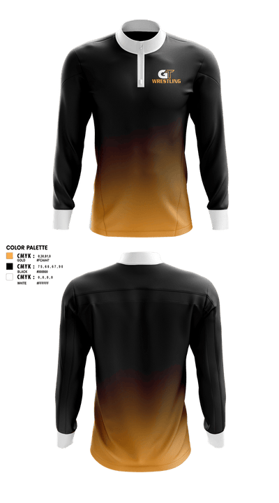 Groton Tigers 90043859 Quarter Zip Jacket - 2