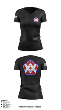 55th Sustainment Brigade 67361333 Women's Short Sleeve V-neck Shirt - 3