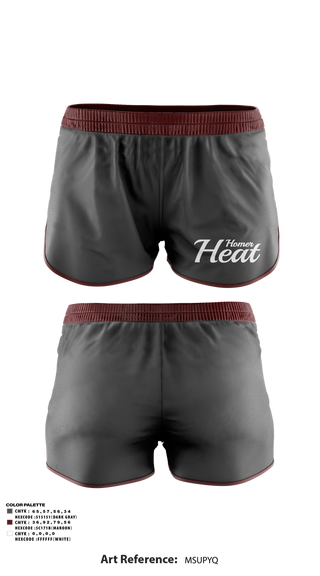 Track Shorts, Homer Heat, Softball, Teamtime, Team time, sublimation, custom sports apparel, team uniforms, spirit wear, spiritwear, sports uniforms, custom shirts, team store, custom team store, fundraiser sports, apparel fundraiser