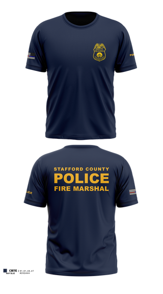 Short Sleeve Performance Shirt, Stafford County Fire Marshal's Office, Police, Teamtime, Team time, sublimation, custom sports apparel, team uniforms, spirit wear, spiritwear, sports uniforms, custom shirts, team store, custom team store, fundraiser sports, apparel fundraiser