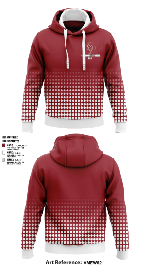 Hoodie, Gothenburg Swedes Golf, Golf, Teamtime, Team time, sublimation, custom sports apparel, team uniforms, spirit wear, spiritwear, sports uniforms, custom shirts, team store, custom team store, fundraiser sports, apparel fundraiser