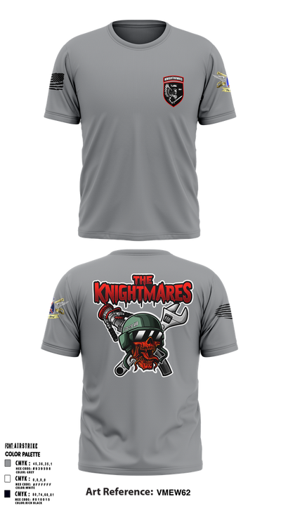 2-10 AHB Knighthawks 14380811 Short Sleeve Performance Shirt - 19