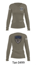 Dewey Police Department 16354640 Women's Long Sleeve V-neck Shirt - 73