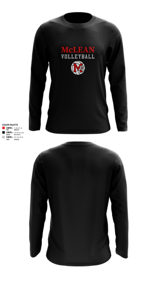 Long Sleeve Performance Shirt, McLean High School Boys Volleyball, Men's Volleyball, Teamtime, Team time, sublimation, custom sports apparel, team uniforms, spirit wear, spiritwear, sports uniforms, custom shirts, team store, custom team store, fundraiser sports, apparel fundraiser