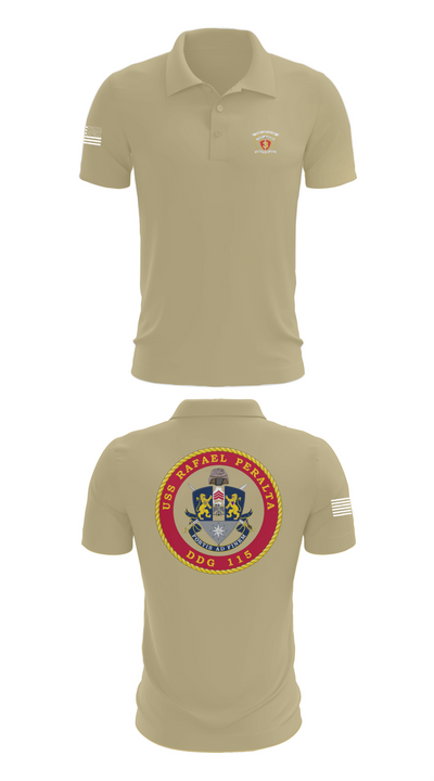 USS Rafael Peralta DDG 115 35678200 Short Sleeve Performance Polo - 83