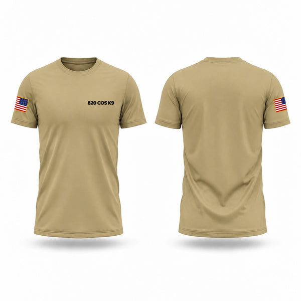 Old School Cotton Feel Shirt, 820 COS K9, Air Force, Teamtime, Team time, sublimation, custom sports apparel, team uniforms, spirit wear, spiritwear, sports uniforms, custom shirts, team store, custom team store, fundraiser sports, apparel fundraiser