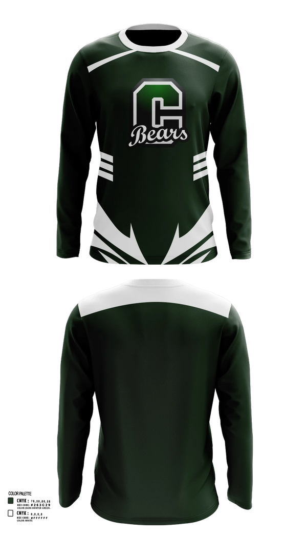 Long Sleeve Performance Shirt, Cloudcroft Bears Band, Spirit Store, Teamtime, Team time, sublimation, custom sports apparel, team uniforms, spirit wear, spiritwear, sports uniforms, custom shirts, team store, custom team store, fundraiser sports, apparel fundraiser