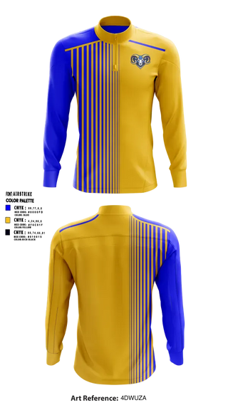 Quarter Zip Jacket, Memphis Rams, , Teamtime, Team time, sublimation, custom sports apparel, team uniforms, spirit wear, spiritwear, sports uniforms, custom shirts, team store, custom team store, fundraiser sports, apparel fundraiser