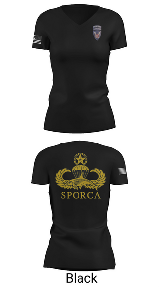 Womens Short Sleeve Vneck Shirt, HHC, 725th BSB, 2/11 ABN, , Teamtime, Team time, sublimation, custom sports apparel, team uniforms, spirit wear, spiritwear, sports uniforms, custom shirts, team store, custom team store, fundraiser sports, apparel fundraiser