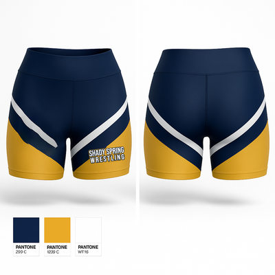 Shady Spring Youth Wrestling 34332904 Women's Compression Shorts - 2