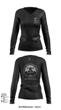 173RD ABN 21007449 Women's Long Sleeve V-neck Shirt - 107