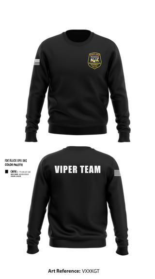 Crew Neck Sweatshirt, VIPER TEAM, Police, Teamtime, Team time, sublimation, custom sports apparel, team uniforms, spirit wear, spiritwear, sports uniforms, custom shirts, team store, custom team store, fundraiser sports, apparel fundraiser